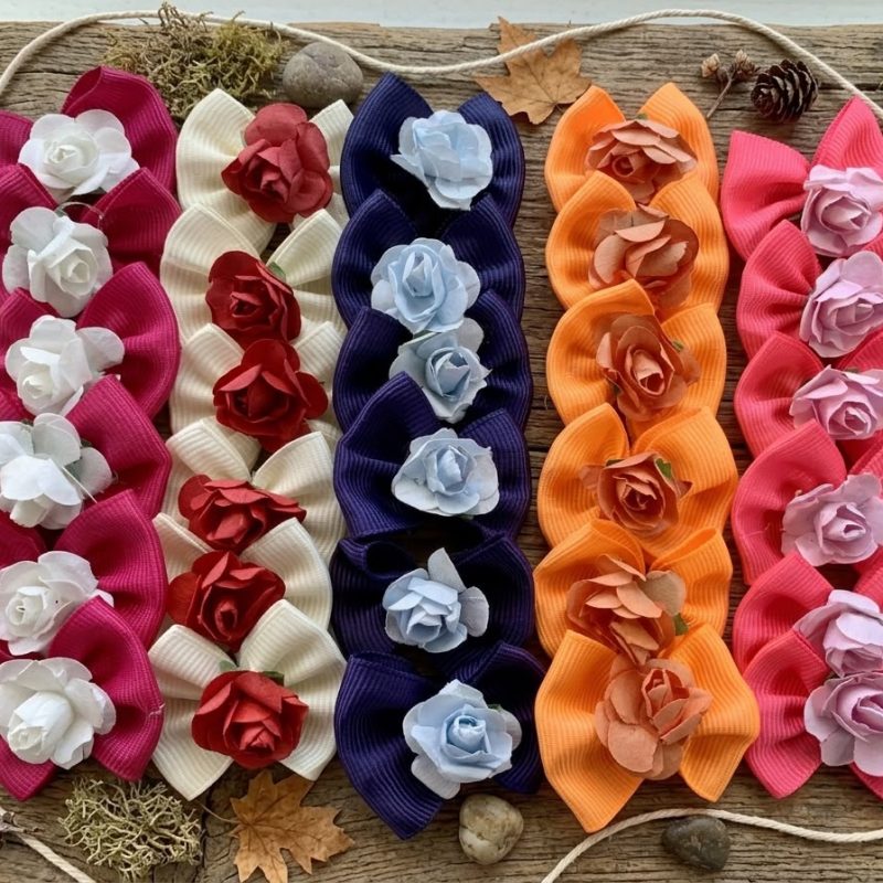 30 Laços Médios Flor Diferenciada