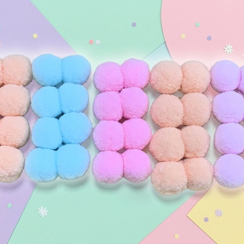 20 Laços PomPom Duplos