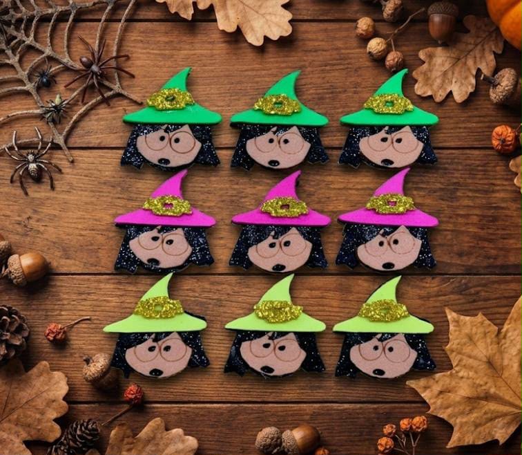 20 Adesivos Bruxinhas - Halloween