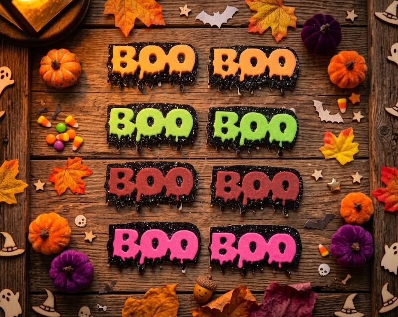 20 Adesivos Boo - Halloween