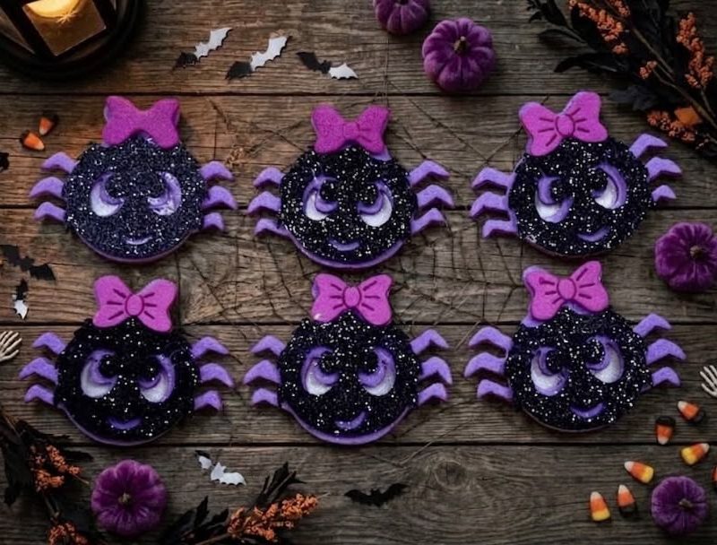 20 Adesivos Aranhã Feliz - Halloween